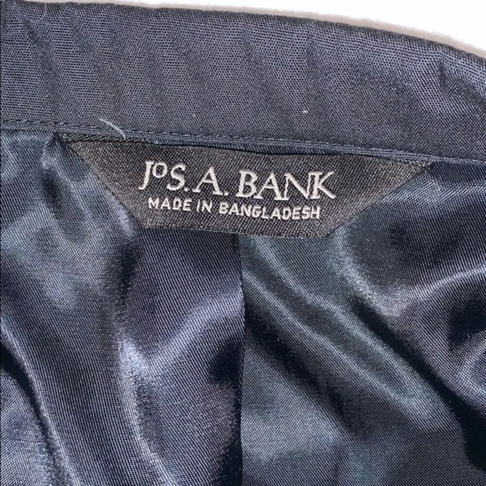 Jos A. Bank navy blue two button blazer dinner jacket | Sz 42R